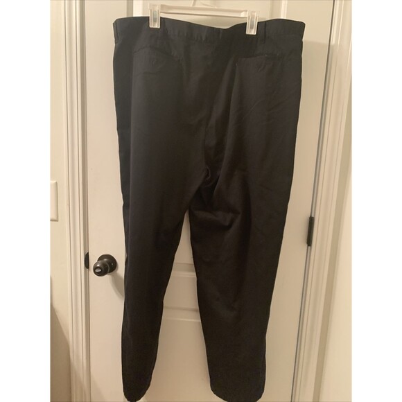 Carolina Bay Men's Pleated Front Casual Dress Pants Pockets Size 46x32 Black - Picture 9 of 16